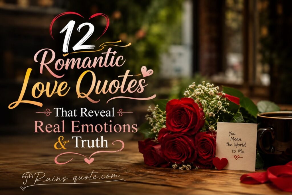 12 Romantic Love Quotes That Reveal Real Emotions & Truth 