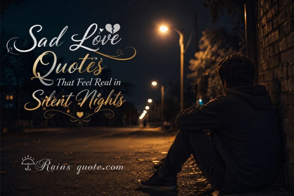 12 Sad Love Quotes That Feel Real in Silent Nights
