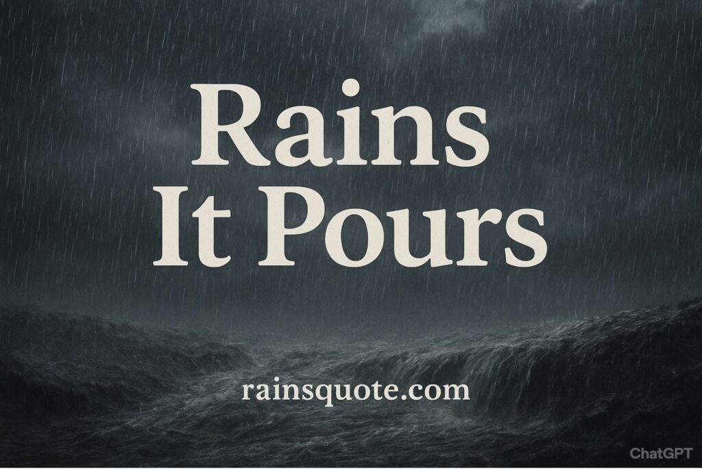 12 When It Rains It Pours Quotes to Inspire Your Life