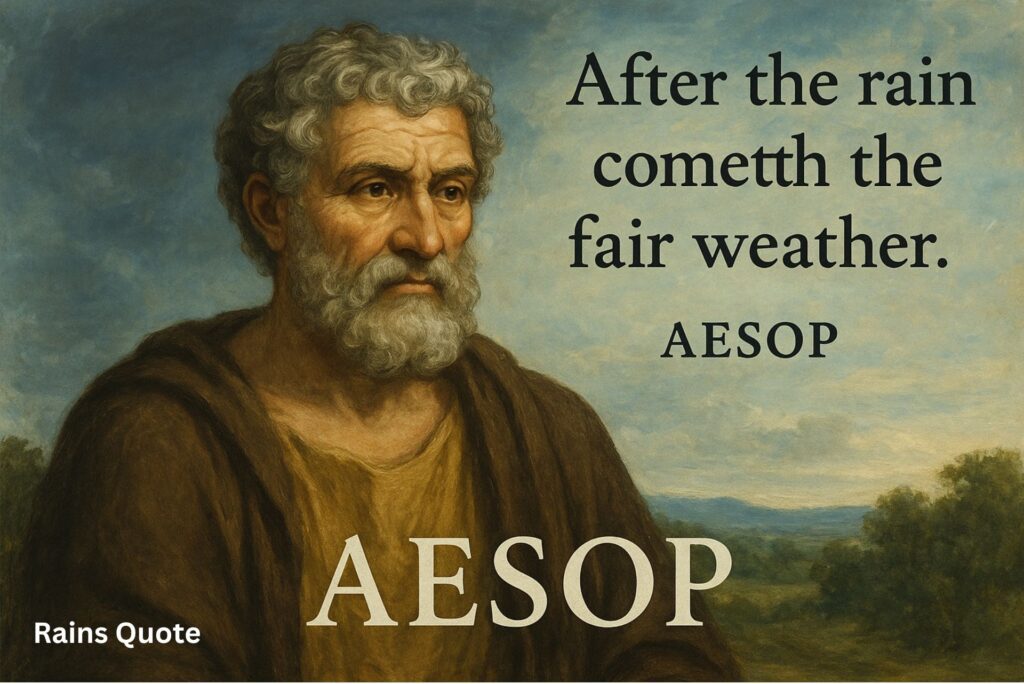 After the rain cometh the fair weather.