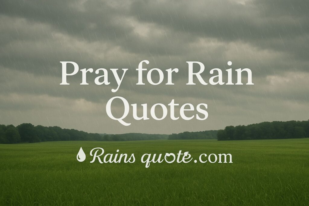 How Pray for Rain Quotes Helped Me Find Peace in Storms