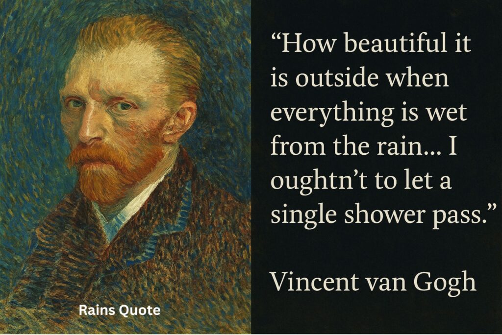 How beautiful it is outside when everything is wet from the rain… I oughtn’t to let a single shower pass.