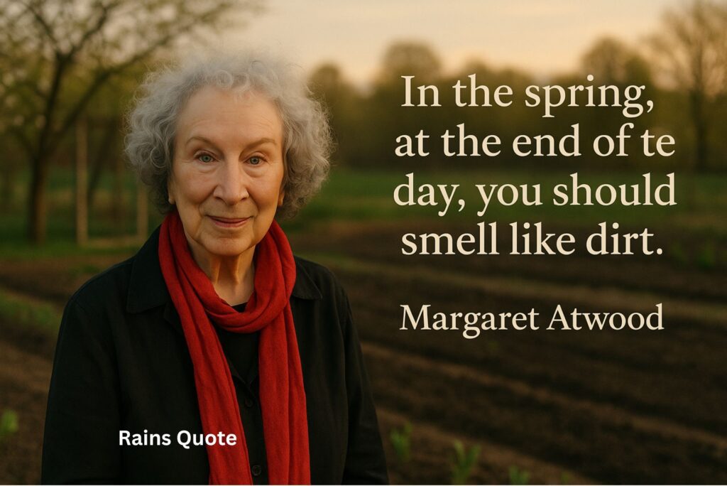 βIn the spring, at the end of the day, you should smell like dirt.β