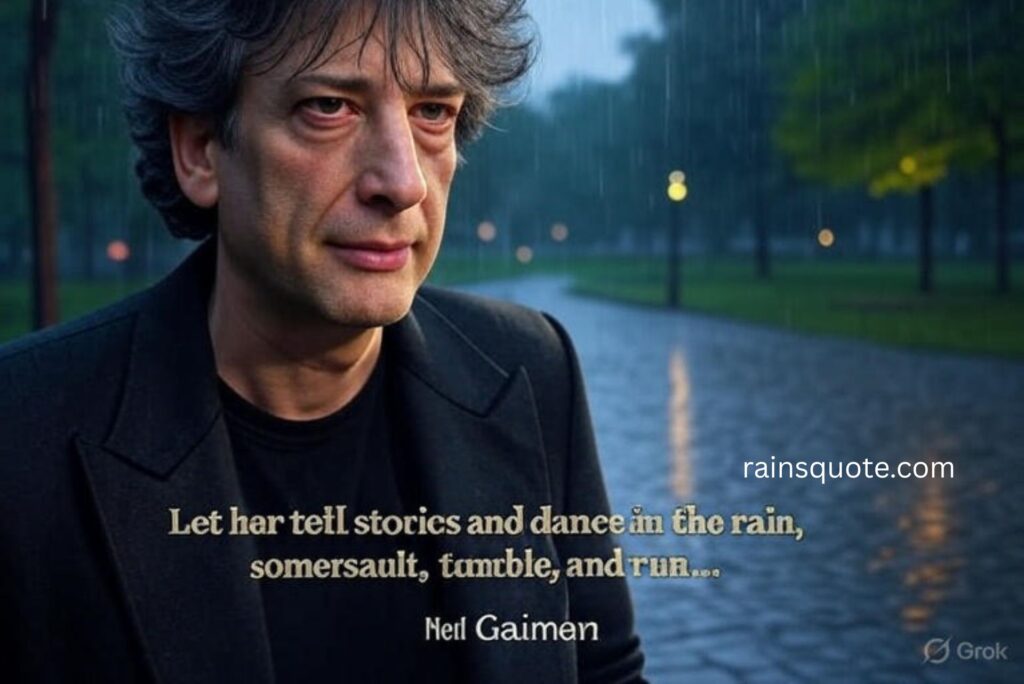 “Let her tell stories and dance in the rain, somersault, tumble, and run…”