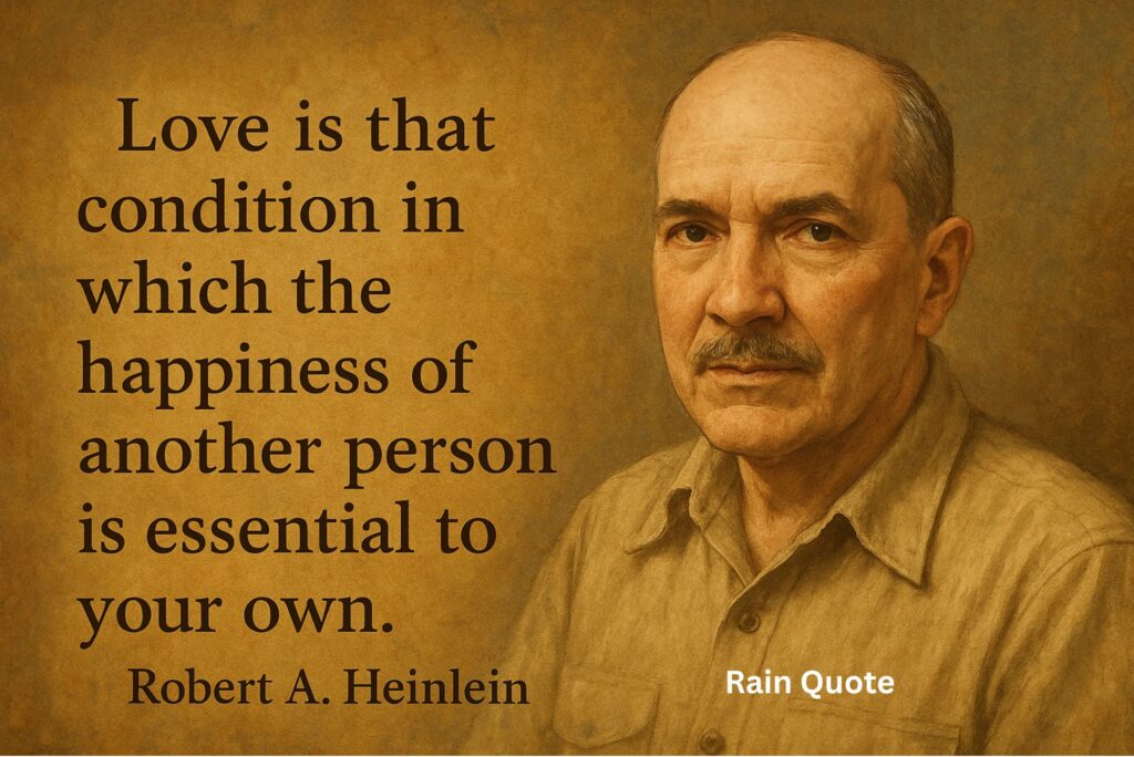 βLove is that condition in which the happiness of another person is essential to your own.β