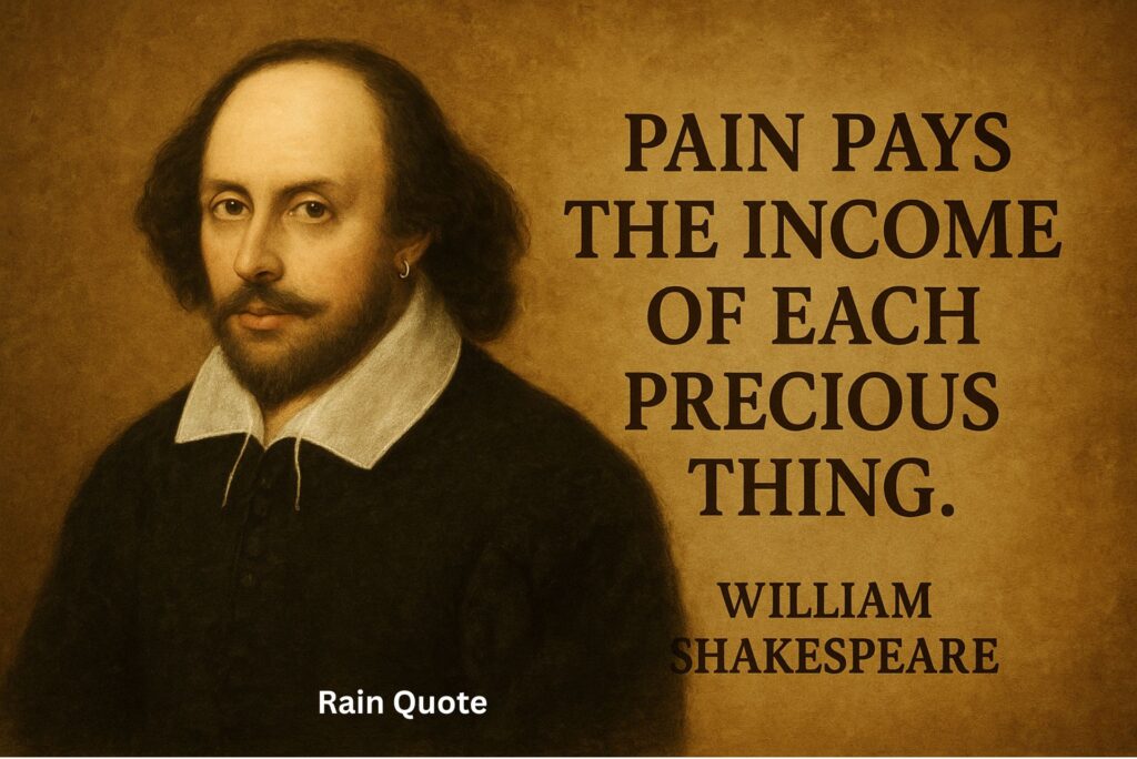 βPain pays the income of each precious thing.β