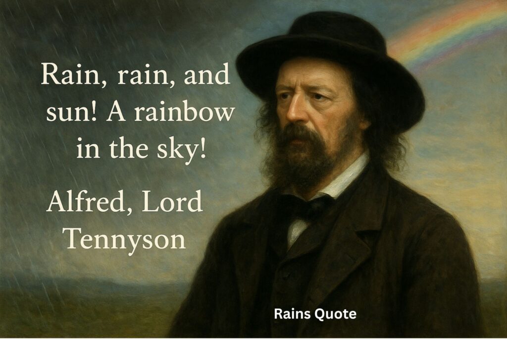 βRain, rain, and sun! A rainbow in the sky!β