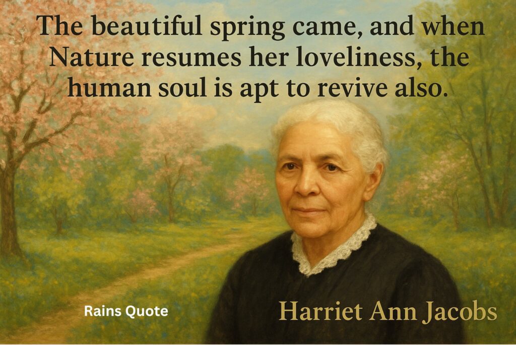 βThe beautiful spring came, and when Nature resumes her loveliness, the human soul is apt to revive also.β
