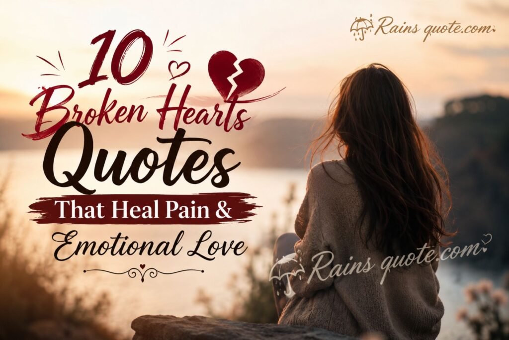 10 Broken Hearts Quotes That Heal Pain & Emotional Love
