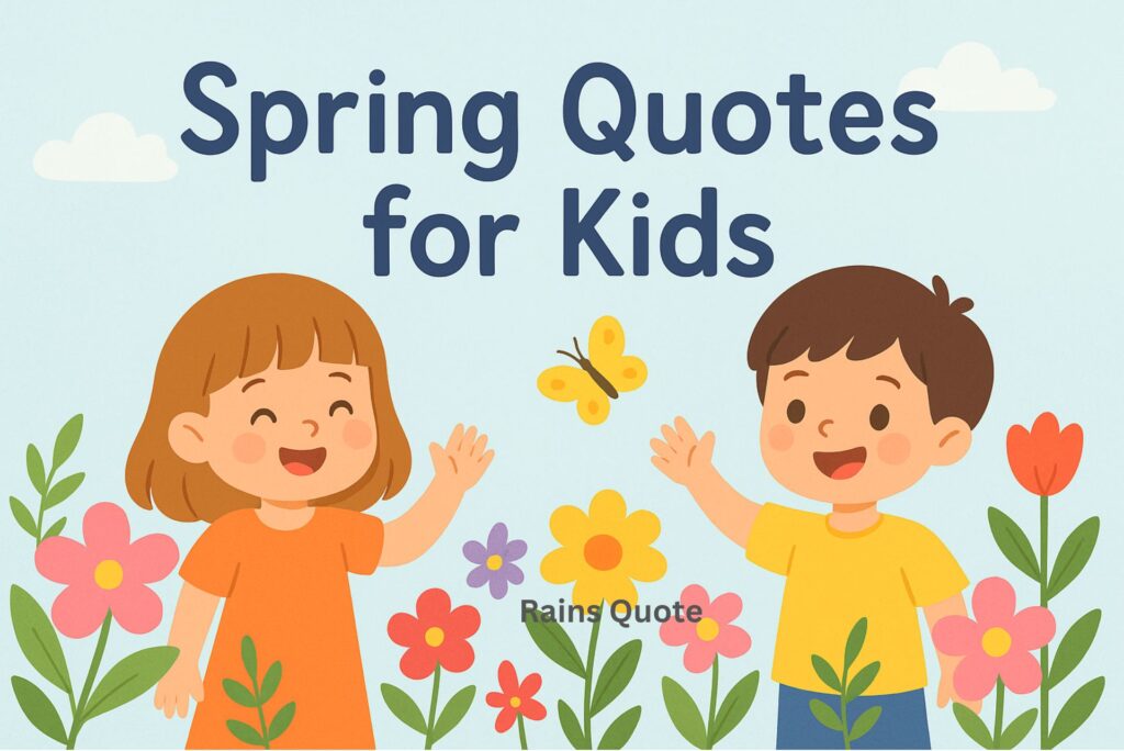 12+ Meaningful Spring Quotes for Kids About Life and Growth