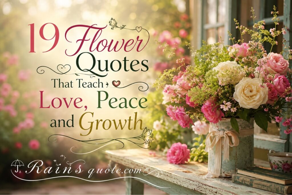 19 Flower Quotes That Teach Love, Peace and Growth