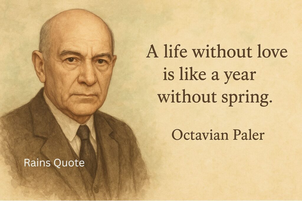 โA life without love is like a year without spring.โ