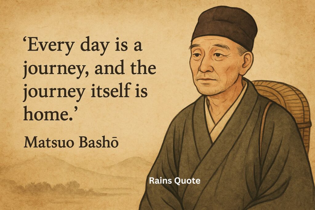 “Every day is a journey, and the journey itself is home.”