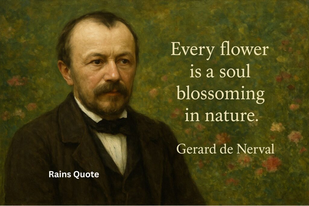 “Every flower is a soul blossoming in nature.”