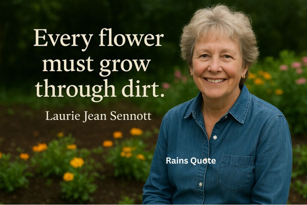 “Every flower must grow through dirt.”