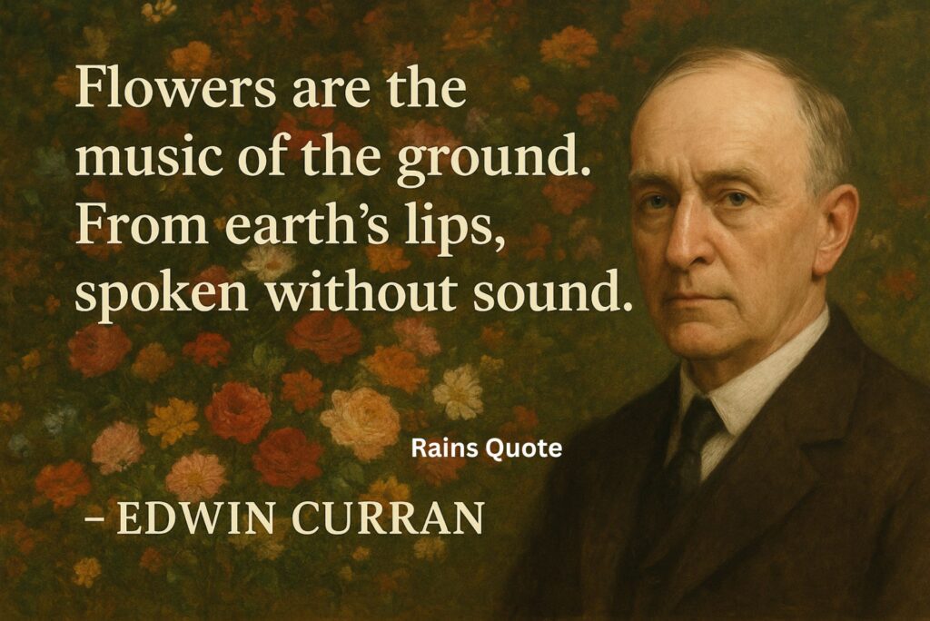 โFlowers are the music of the ground. From earthโs lips, spoken without sound.โ