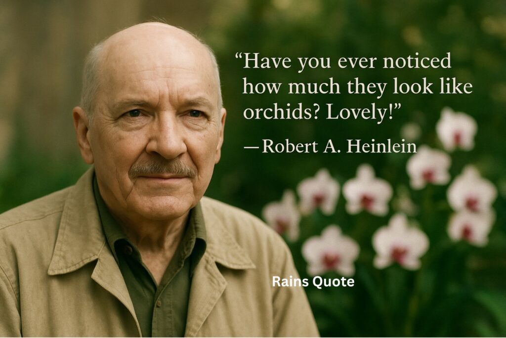 “Have you ever noticed how much they look like orchids? Lovely!”