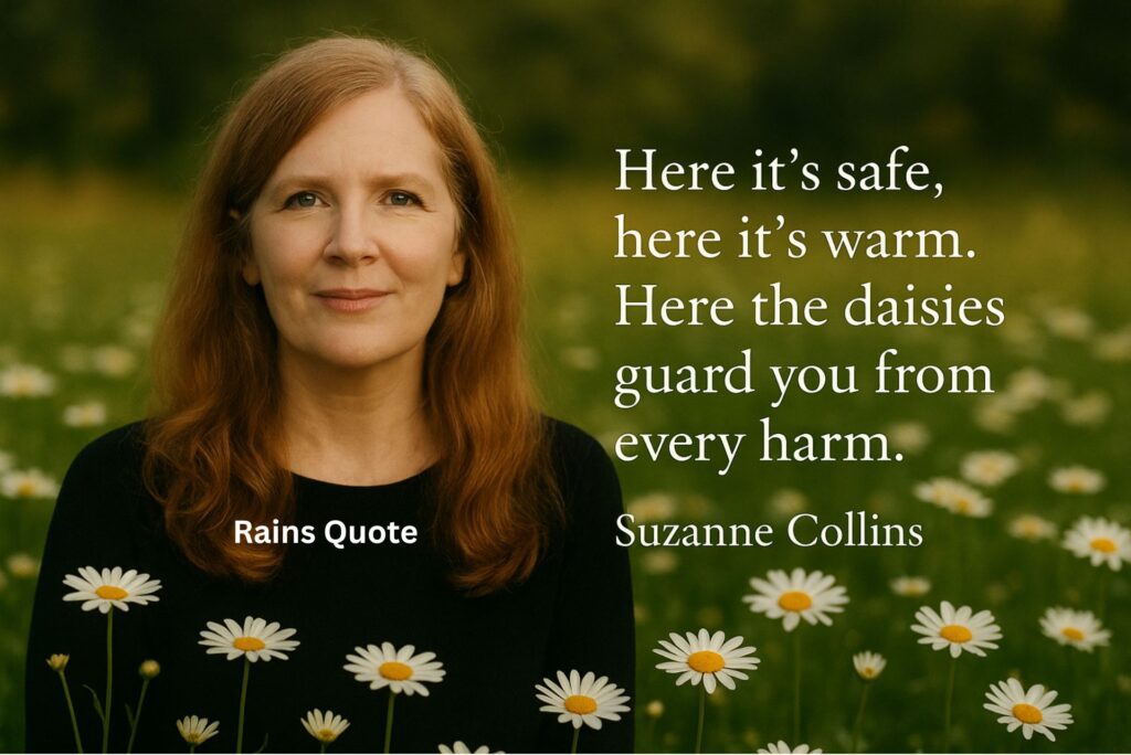 “Here it’s safe, here it’s warm. Here the daisies guard you from every harm.”