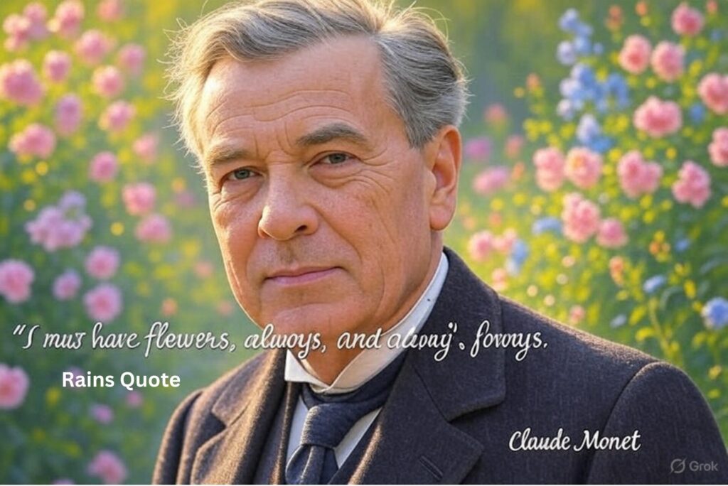 “I must have flowers, always, and always.”