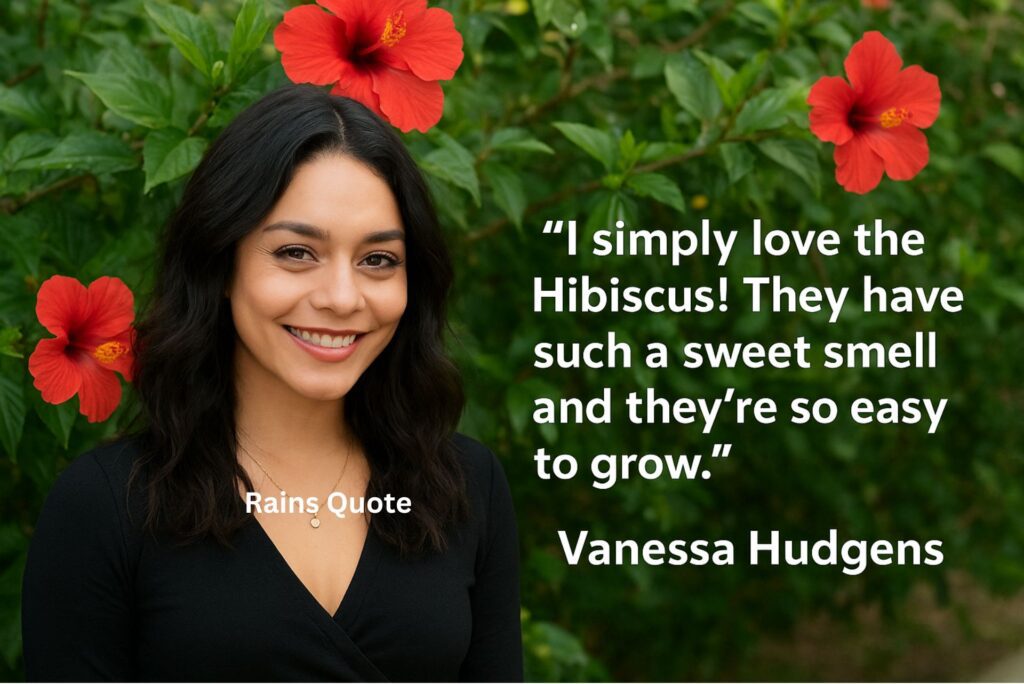 “I simply love the Hibiscus! They have such a sweet smell and they’re so easy to grow.”