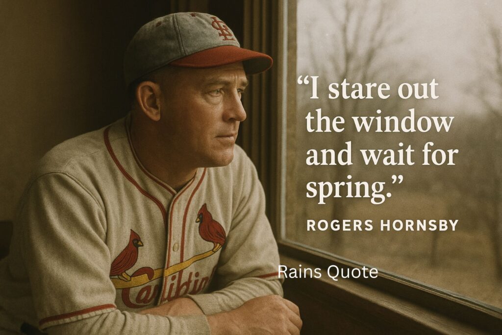 I stare out the window and wait for spring.โ
