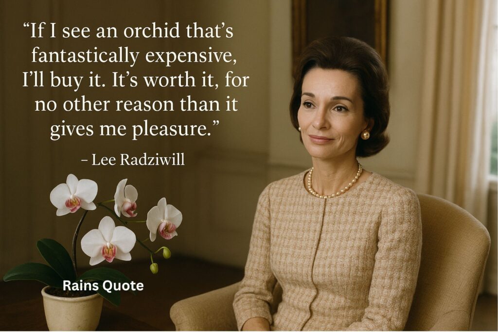 “If I see an orchid that’s fantastically expensive, I’ll buy it. It’s worth it, for no other reason than it gives me pleasure.”