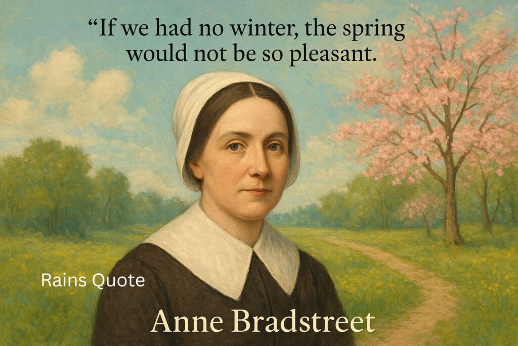 โIf we had no winter, the spring would not be so pleasant.โ