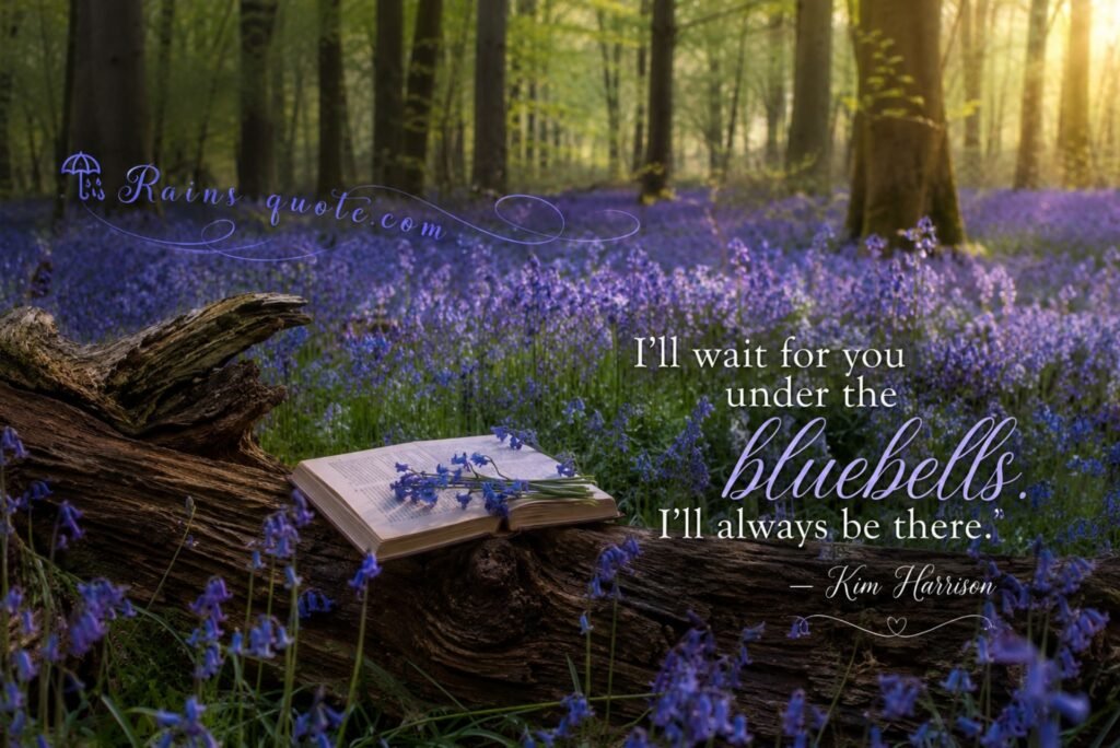 “I'll wait for you under the bluebells. I'll always be there.”