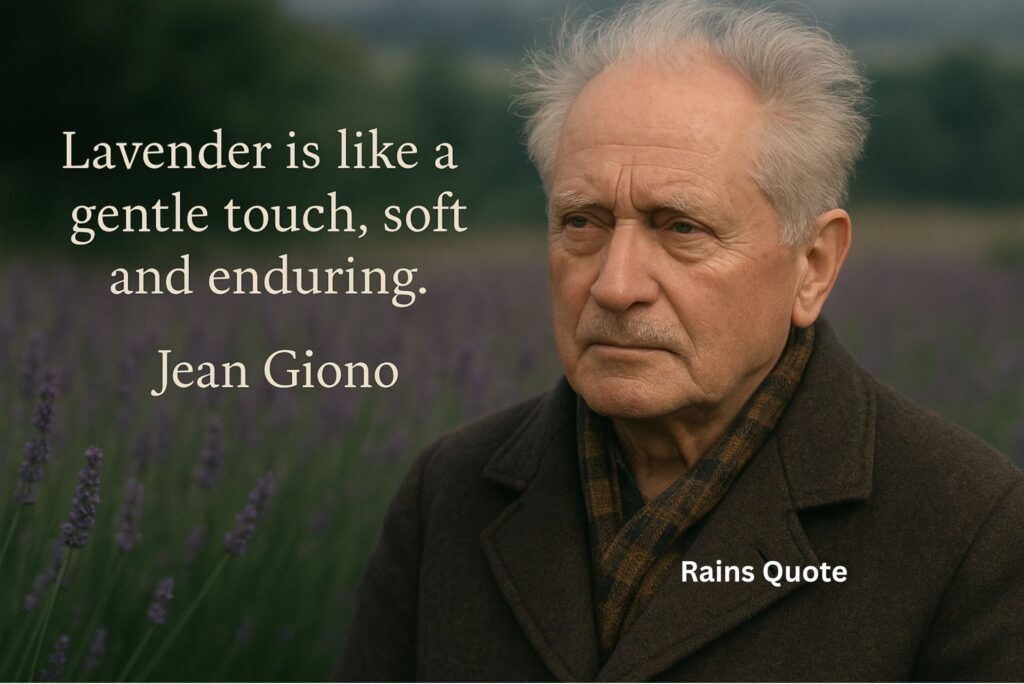 "Lavender is like a gentle touch, soft and enduring."