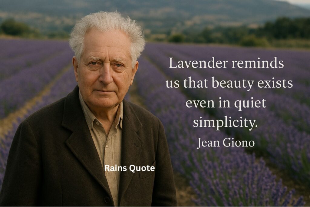 “Lavender reminds us that beauty exists even in quiet simplicity.”