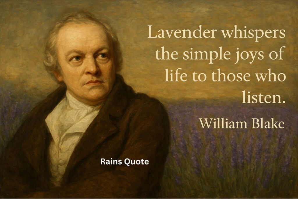 “Lavender whispers the simple joys of life to those who listen.”