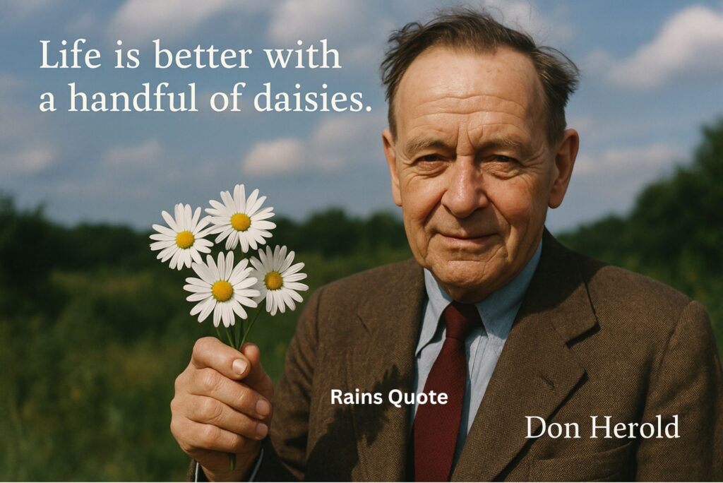 “Life is better with a handful of daisies.”
