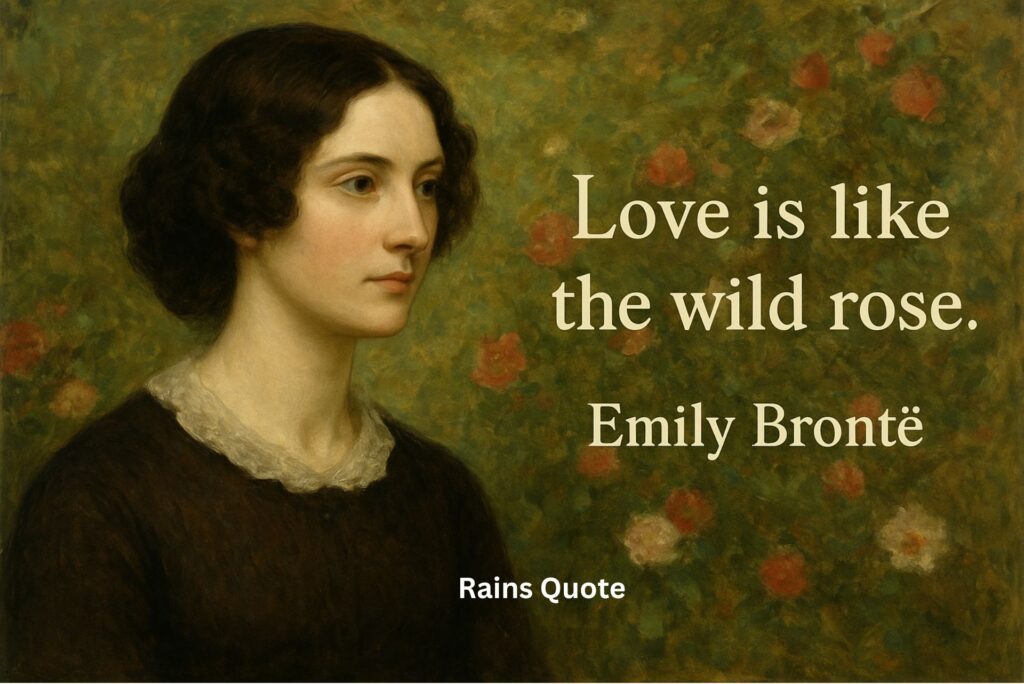 "Love is like the wild rose."