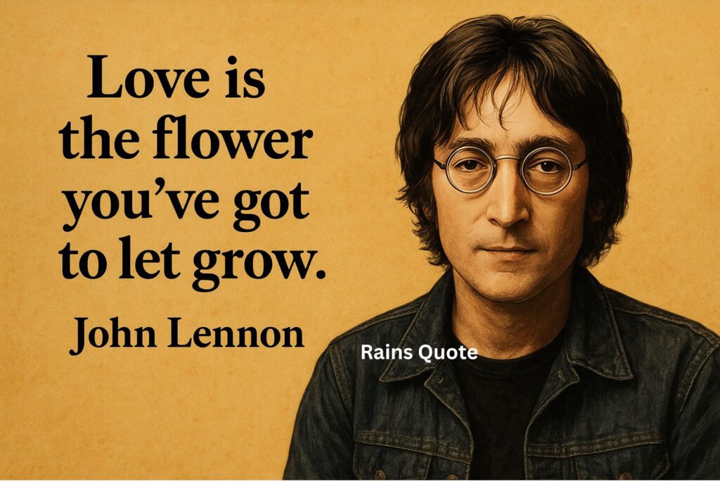 โLove is the flower youโve got to let grow.โ