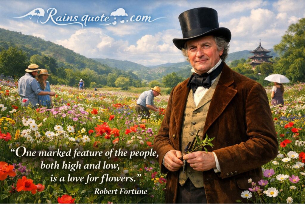 “One marked feature of the people, both high and low, is a love for flowers."