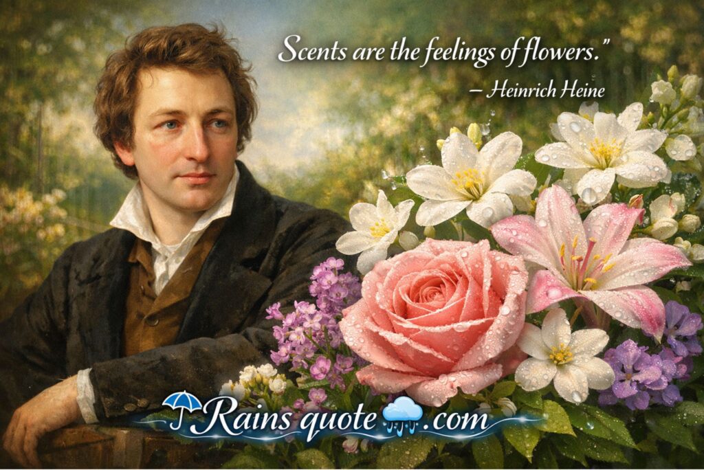 "Scents are the feelings of flowers."