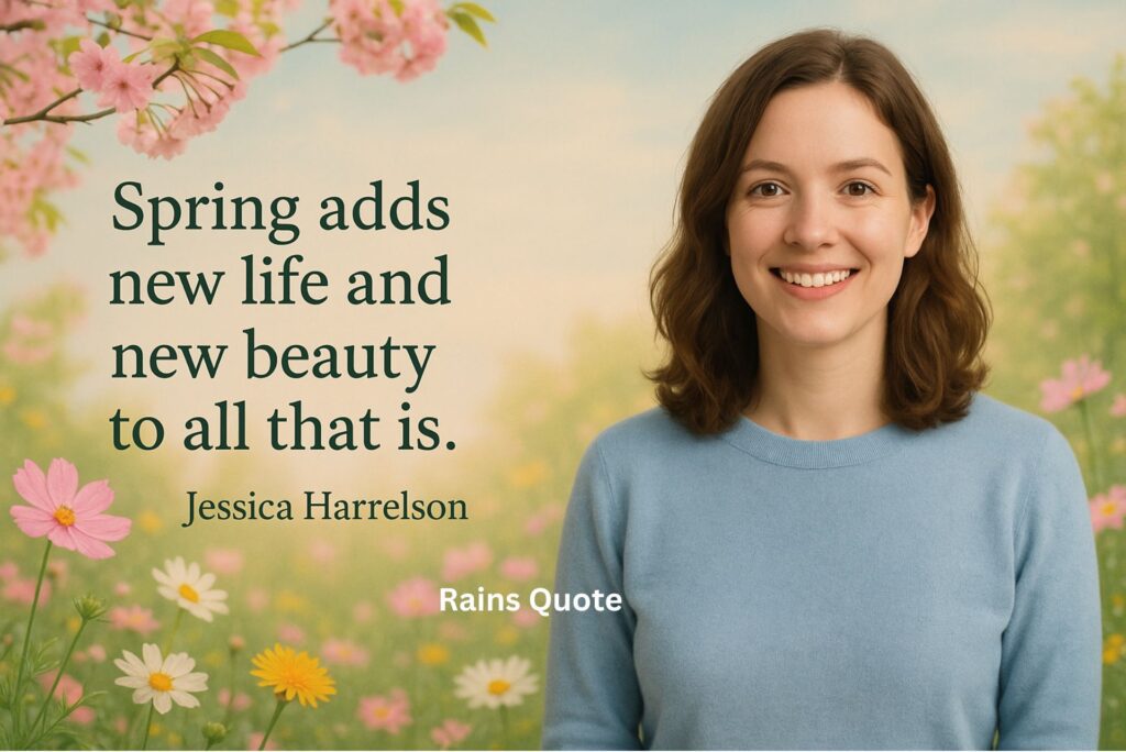 “Spring adds new life and new beauty to all that is.”