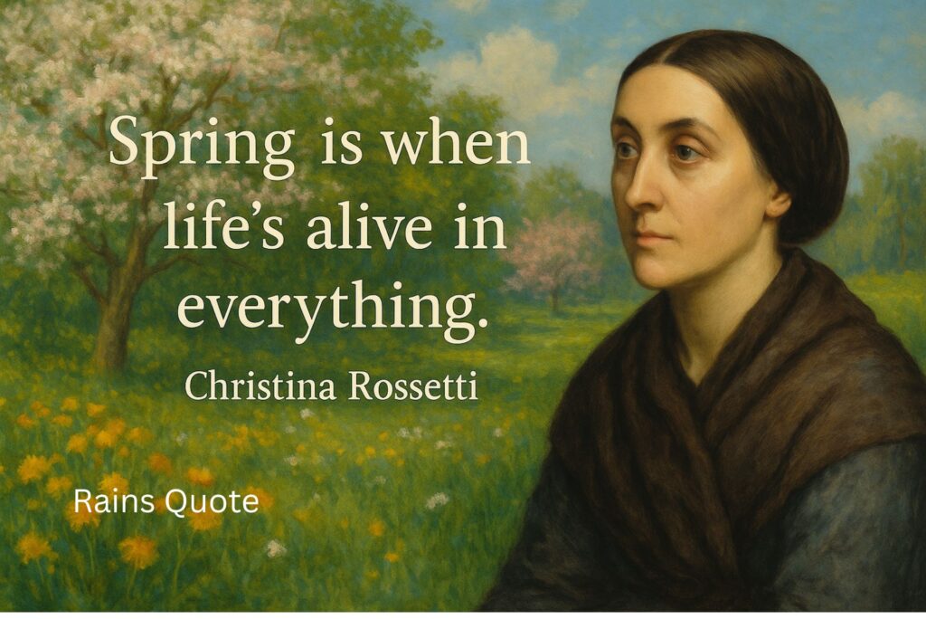 โSpring is when lifeโs alive in everything.โ