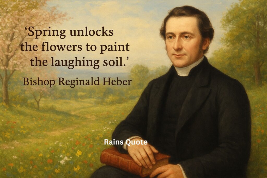 “Spring unlocks the flowers to paint the laughing soil.”