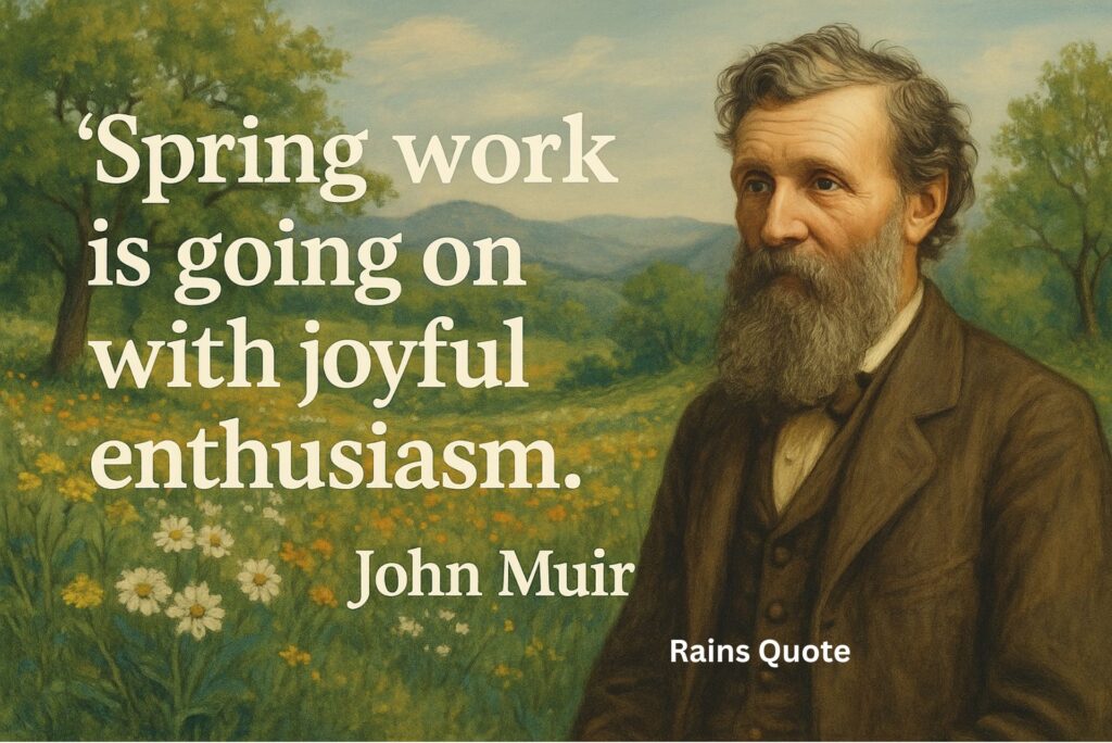 “Spring work is going on with joyful enthusiasm.”