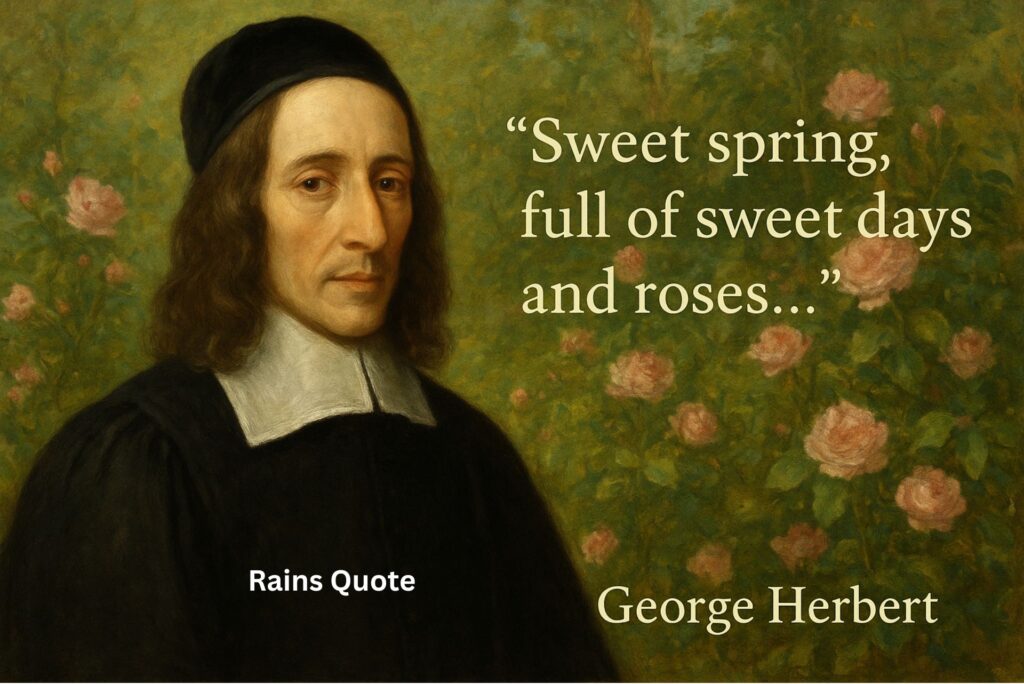 “Sweet spring, full of sweet days and roses…”