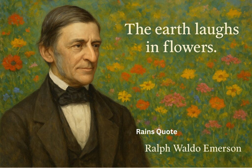“The earth laughs in flowers.”