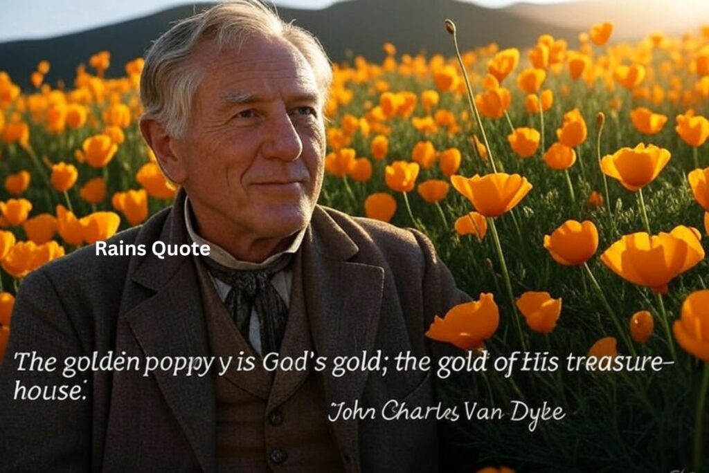 โThe golden poppy is Godโs gold; the gold of His treasure-house.โ