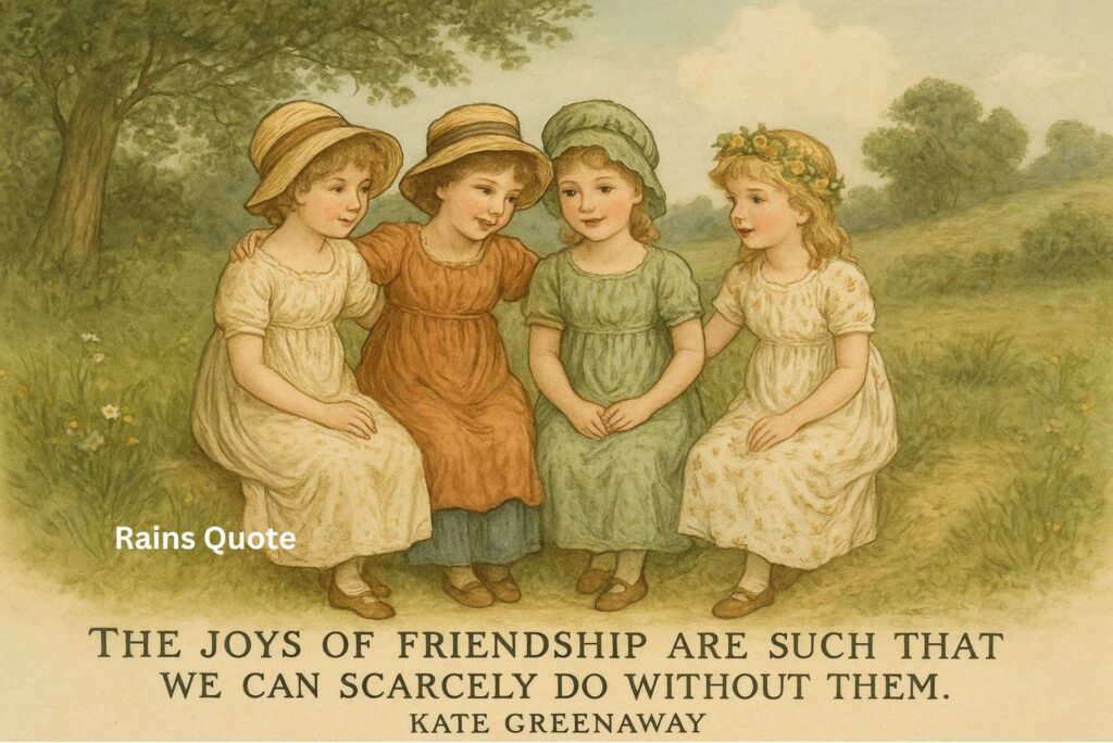 “The joys of friendship are such that we can scarcely do without them.”