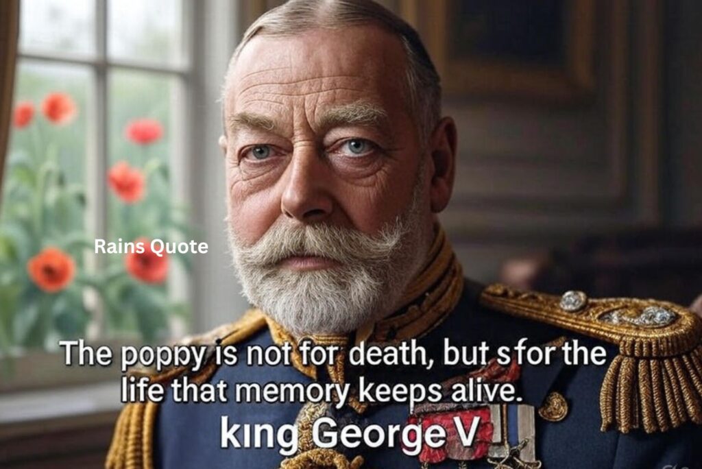 โThe poppy is not for death, but for the life that memory keeps alive.โ