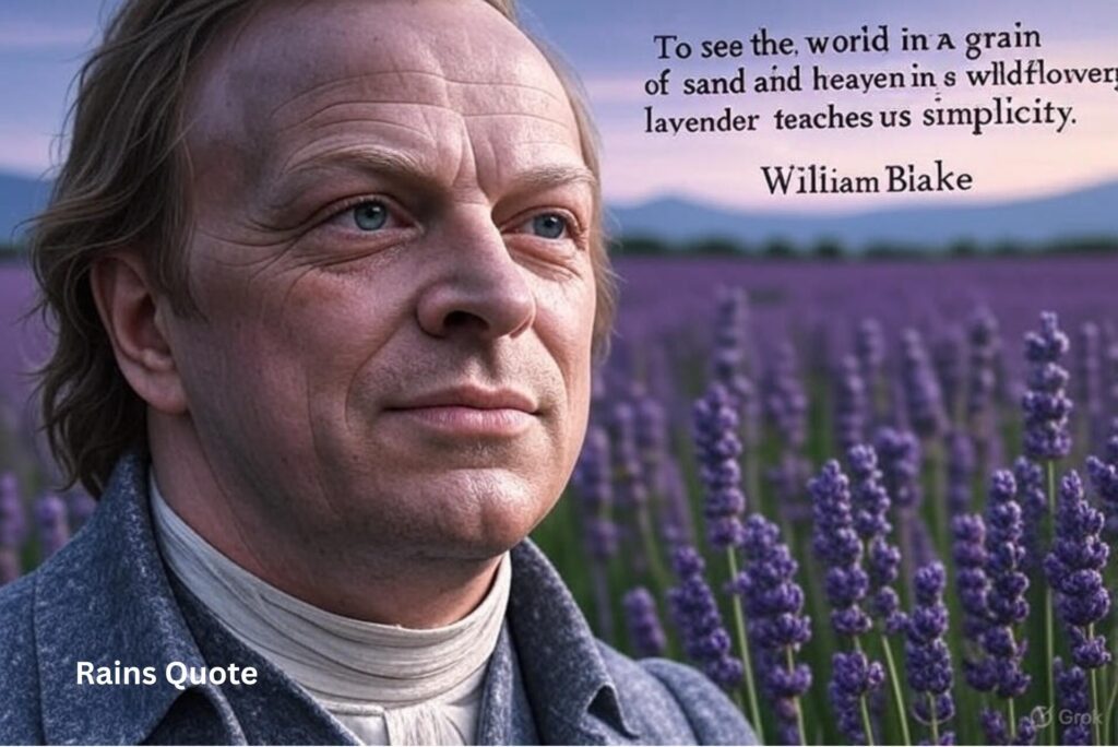 “To see the world in a grain of sand and heaven in a wildflower, lavender teaches us simplicity.”