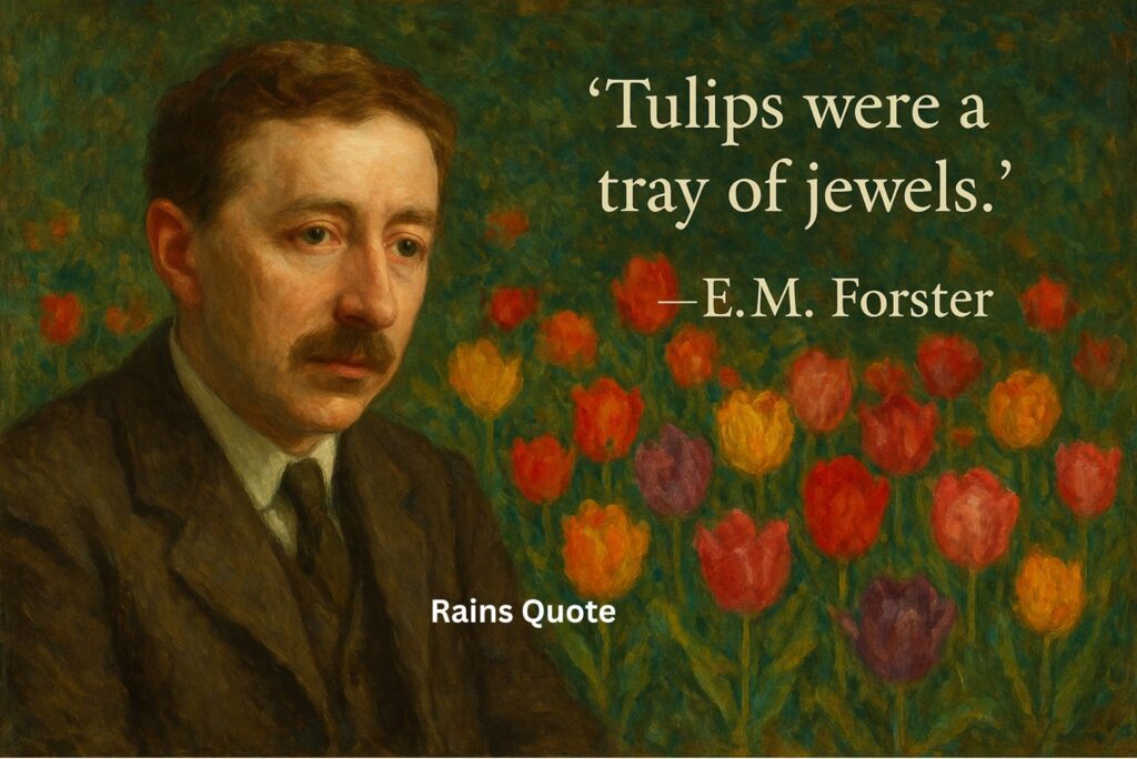 “Tulips were a tray of jewels.”