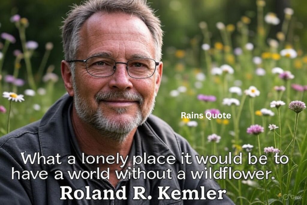 โWhat a lonely place it would be to have a world without a wildflower.โ
