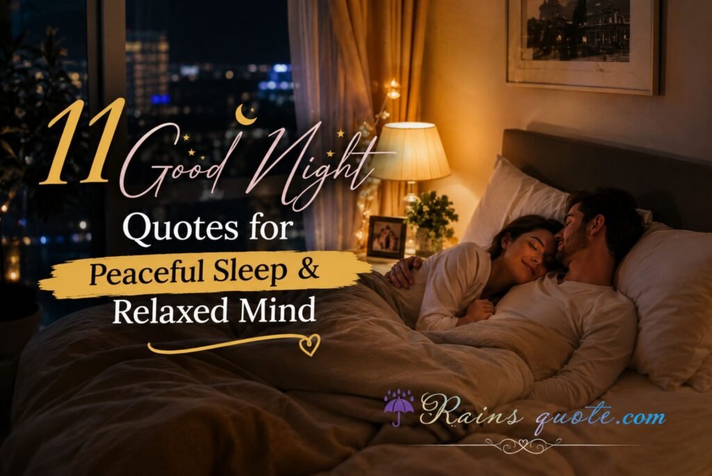 11 Good Night Quotes for Peaceful Sleep & Relaxed Mind