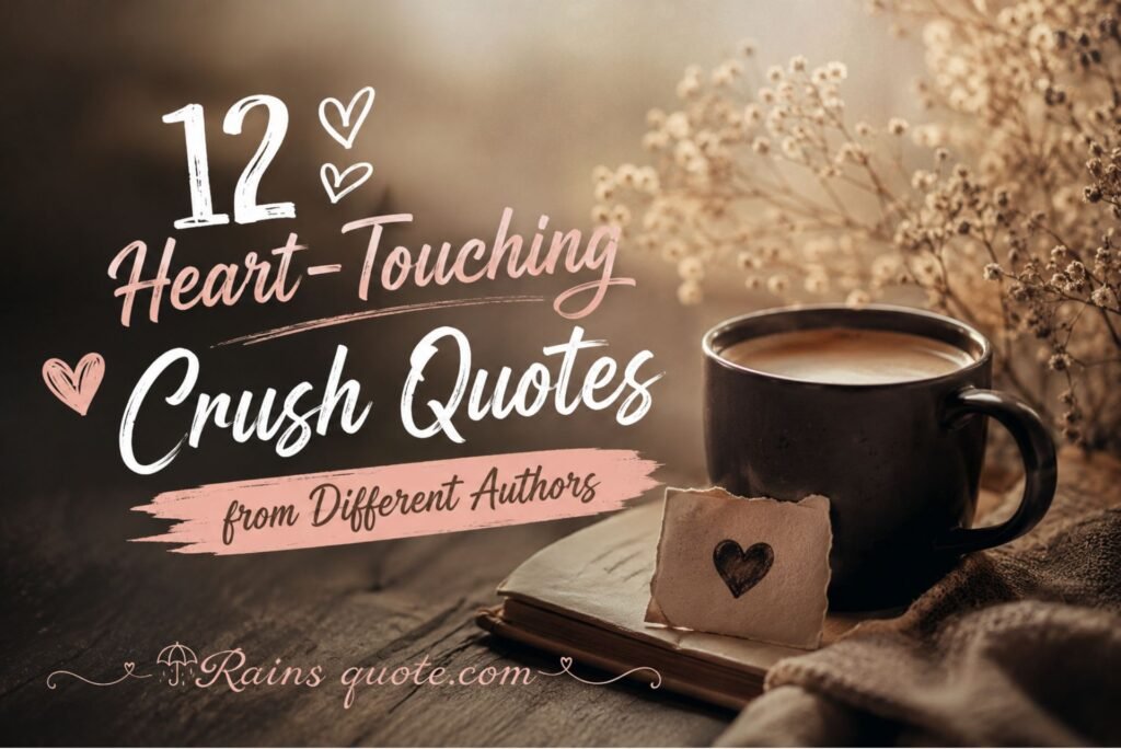 12 Heart-Touching Crush Quotes from Different Authors